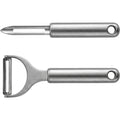 OLONO Stainless Peeler Set Brushed 2 Piece With Hanging Holes